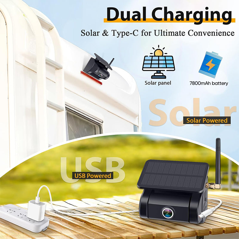 Magnetic Solar Wireless Backup Camera