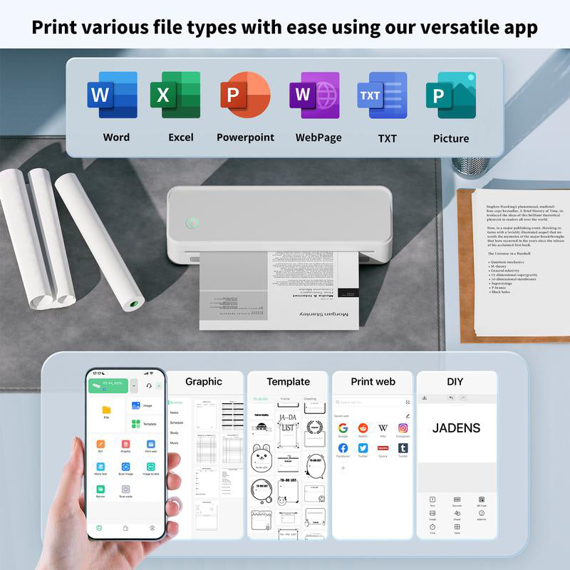 Wireless Bluetooth Thermal Printer