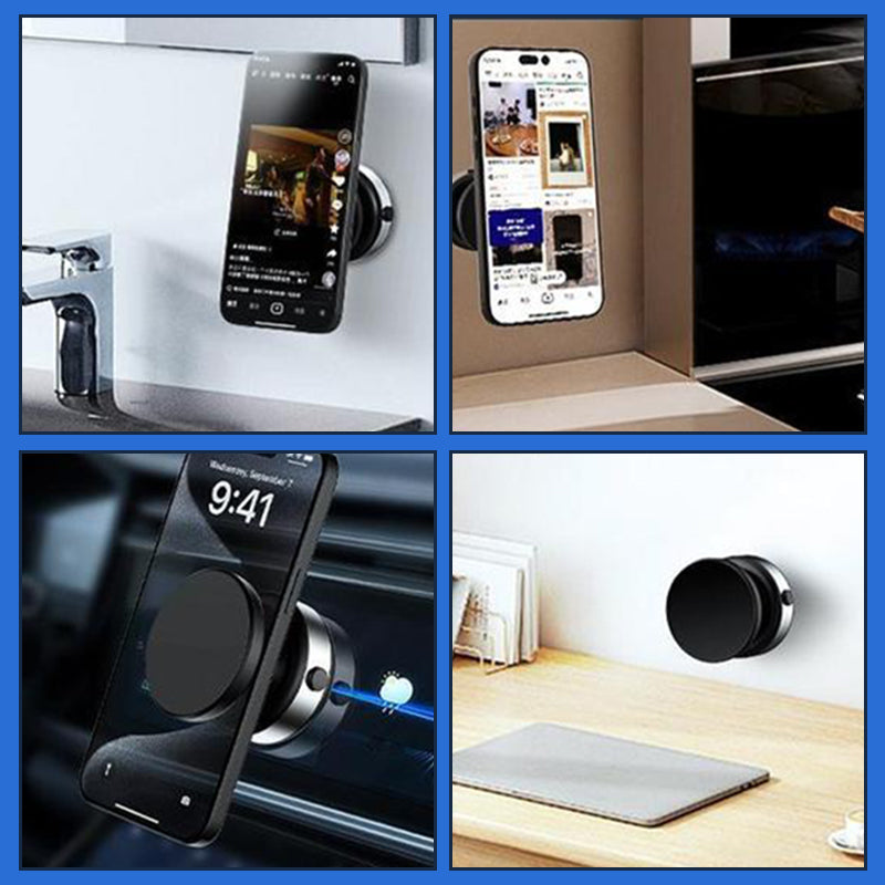 Vacuum magnetic mobile phone holder