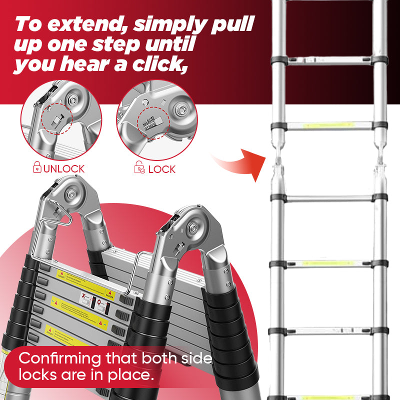 Portable Collapsible Extension Ladder