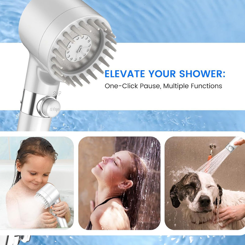 High Pressure Handheld Filtered Showerhead