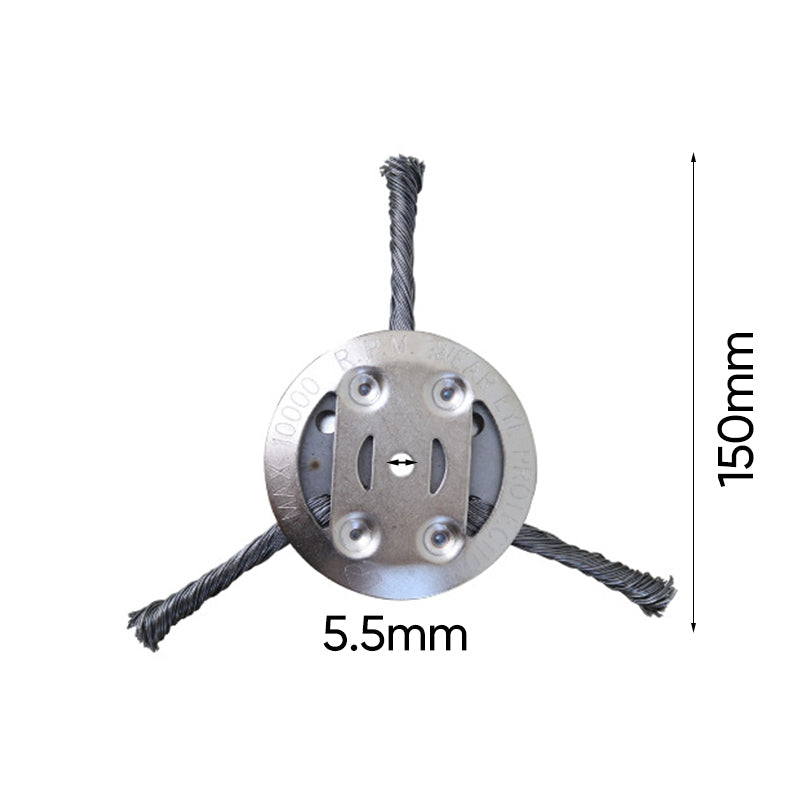 6 inch Steel Wire Brush Cutter Trimmer Head