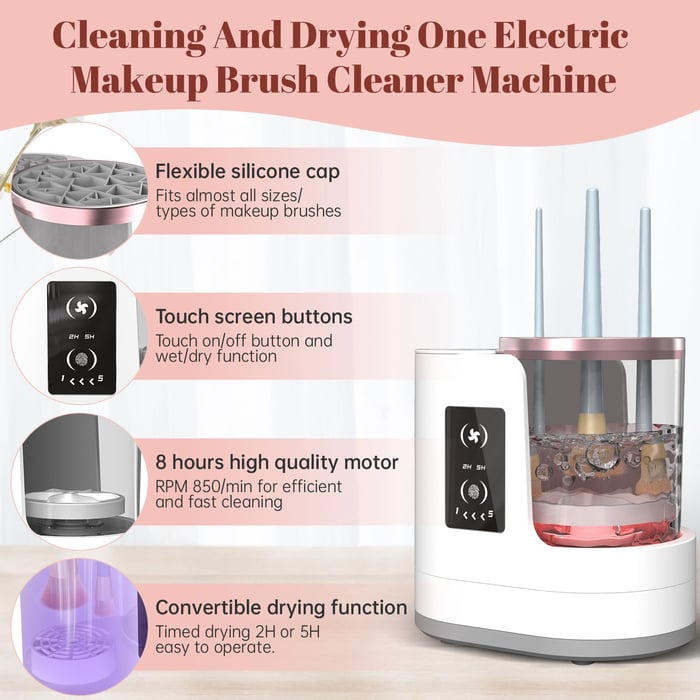 Electric Makeup Brush Cleaner Machine
