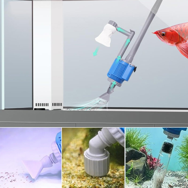 Electric Aquarium Gravel Cleaner with Filter