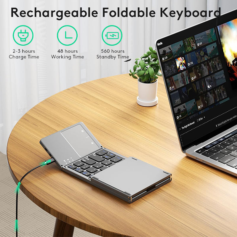 Wireless Bluetooth Keyboard with Touchpad